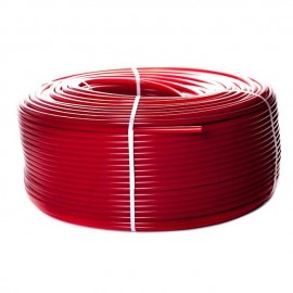 Труба PEX-A из сшитого полиэтилена с кислородным слоем, красная