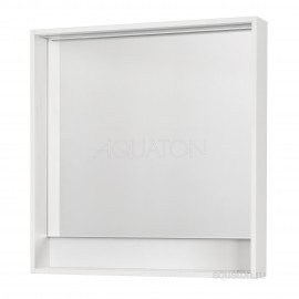 Акватон Капри 80 Зеркальный шкафчик с подсветкой