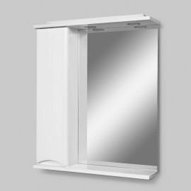 AM.PM Like Зеркало со шкафчиком и подсветкой 65 см ( шкафчик левый)